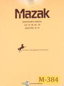 Mazak-Mazatrol-Mazak AJV 35, 60 80 & 120, M-32 Mazatrol Machine Center Maintenance Manual 1996-AJV 120-AJV 35-AJV 60-AJV 80-M-32-01